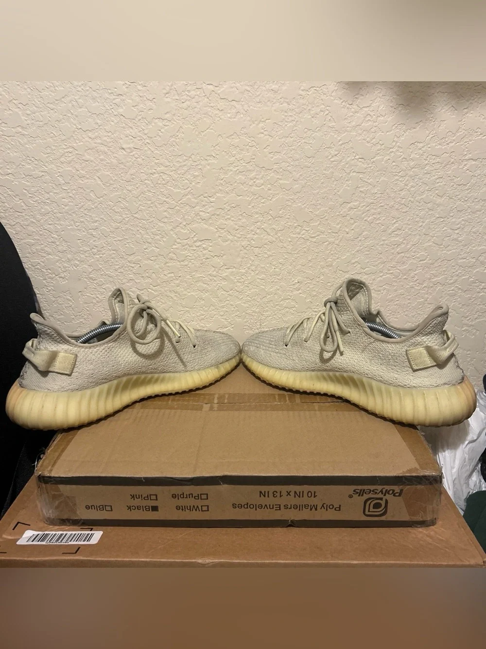 Adidas Yeezy Boost 350 V2 Low Cream white trainers size 10.5